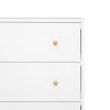 imageDelta Children Essex 3 Drawer Dresser with Interlocking Drawers EbonyNaturalBianca WhiteNatural