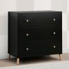 imageDelta Children Essex 3 Drawer Dresser with Interlocking Drawers EbonyNaturalEbonyNatural