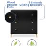 imageDelta Children Essex 3 Drawer Dresser with Interlocking Drawers EbonyNaturalEbonyNatural