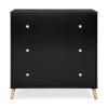 imageDelta Children Essex 3 Drawer Dresser with Interlocking Drawers EbonyNaturalEbonyNatural
