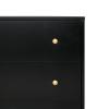 imageDelta Children Essex 3 Drawer Dresser with Interlocking Drawers EbonyNaturalEbonyNatural