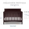 imageDelta Children Fancy 4in1 Convertible Baby Crib  Greenguard Gold Certified GreyDark Chocolate