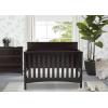 imageDelta Children Fancy 4in1 Convertible Baby Crib  Greenguard Gold Certified GreyDark Chocolate