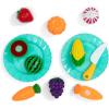 imageDelta Children Gourmet AllinOne Corner Play Kitchen  Toy Kitchen Playset with Safe ampamp Heatless Stove with Lights Oven Sink FridgeFreezer with Ice Maker and 20 Accessories NaturalWhiteGrey