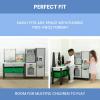 imageDelta Children Gourmet AllinOne Corner Play Kitchen  Toy Kitchen Playset with Safe ampamp Heatless Stove with Lights Oven Sink FridgeFreezer with Ice Maker and 20 Accessories NaturalWhiteGrey