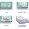 imageDelta Children Heartland 4in1 Convertible Crib  Greenguard Gold Certified GreyAqua