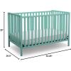 imageDelta Children Heartland 4in1 Convertible Crib  Greenguard Gold Certified GreyAqua