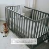 imageDelta Children Heartland 4in1 Convertible Crib  Greenguard Gold Certified GreyAqua