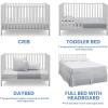 imageDelta Children Heartland 4in1 Convertible Crib  Greenguard Gold Certified GreyBianca White