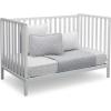 imageDelta Children Heartland 4in1 Convertible Crib  Greenguard Gold Certified GreyBianca White
