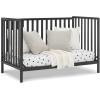 imageDelta Children Heartland 4in1 Convertible Crib  Greenguard Gold Certified GreyBlack