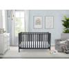 imageDelta Children Heartland 4in1 Convertible Crib  Greenguard Gold Certified GreyCharcoal Grey
