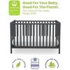 imageDelta Children Heartland 4in1 Convertible Crib  Greenguard Gold Certified GreyCharcoal Grey