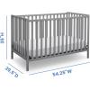 imageDelta Children Heartland 4in1 Convertible Crib  Greenguard Gold Certified GreyGrey
