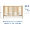 imageDelta Children Heartland 4in1 Convertible Crib  Greenguard Gold Certified GreyNatural