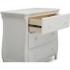 imageDelta Children Lancaster 3 Drawer Dresser with Changing Top and Interlocking Drawers  Greenguard Gold Certified GreyBianca White