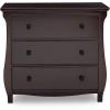 imageDelta Children Lancaster 3 Drawer Dresser with Changing Top and Interlocking Drawers  Greenguard Gold Certified GreyDark Chocolate