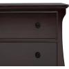 imageDelta Children Lancaster 3 Drawer Dresser with Changing Top and Interlocking Drawers  Greenguard Gold Certified GreyDark Chocolate
