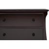 imageDelta Children Lancaster 3 Drawer Dresser with Changing Top and Interlocking Drawers  Greenguard Gold Certified GreyDark Chocolate