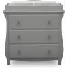 imageDelta Children Lancaster 3 Drawer Dresser with Changing Top and Interlocking Drawers  Greenguard Gold Certified GreyGrey