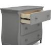 imageDelta Children Lancaster 3 Drawer Dresser with Changing Top and Interlocking Drawers  Greenguard Gold Certified GreyGrey
