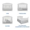 imageDelta Children Lancaster 4in1 Convertible Baby Crib Bianca White
