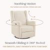 imageDelta Children Mercer Electronic Power Recliner and Swivel Glider with USB Port in LiveSmart Performance Fabric  Water Repellent ampamp Stain Resistant Dark GreyShell