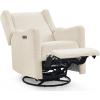 imageDelta Children Mercer Electronic Power Recliner and Swivel Glider with USB Port in LiveSmart Performance Fabric  Water Repellent ampamp Stain Resistant Dark GreyShell