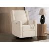 imageDelta Children Mercer Electronic Power Recliner and Swivel Glider with USB Port in LiveSmart Performance Fabric  Water Repellent ampamp Stain Resistant Dark GreyShell