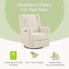 imageDelta Children Mercer Electronic Power Recliner and Swivel Glider with USB Port in LiveSmart Performance Fabric  Water Repellent ampamp Stain Resistant Dark GreyShell