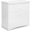 imageDelta Children Sutton 3 Drawer Dresser with Changing Top and Interlocking Drawers  Greenguard Gold Certified Bianca WhiteBianca White