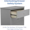 imageDelta Children Sutton 3 Drawer Dresser with Changing Top and Interlocking Drawers  Greenguard Gold Certified Bianca WhiteGrey