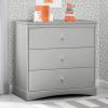 imageDelta Children Sutton 3 Drawer Dresser with Changing Top and Interlocking Drawers  Greenguard Gold Certified Bianca WhiteGrey