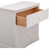 imageDelta Children Sutton 3 Drawer Dresser with Changing Top and Interlocking Drawers  Greenguard Gold Certified Bianca WhiteWhite