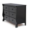 imageDelta Children Universal 6 Drawer Dresser with Interlocking Drawers  Greenguard Gold Certified GreyBlack