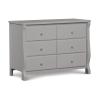 imageDelta Children Universal 6 Drawer Dresser with Interlocking Drawers  Greenguard Gold Certified GreyGrey