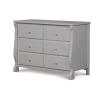 imageDelta Children Universal 6 Drawer Dresser with Interlocking Drawers  Greenguard Gold Certified GreyGrey