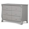 imageDelta Children Universal 6 Drawer Dresser with Interlocking Drawers  Greenguard Gold Certified GreyGrey