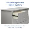 imageDelta Children Universal 6 Drawer Dresser with Interlocking Drawers  Greenguard Gold Certified GreyGrey