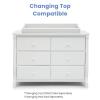 imageDelta Children Universal 6 Drawer Dresser with Interlocking Drawers  Greenguard Gold Certified GreyWhite