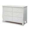 imageDelta Children Universal 6 Drawer Dresser with Interlocking Drawers  Greenguard Gold Certified GreyWhite