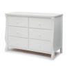 imageDelta Children Universal 6 Drawer Dresser with Interlocking Drawers  Greenguard Gold Certified GreyWhite