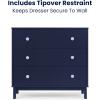 imageDelta Children babyGap Legacy 3 Drawer Dresser with Interlocking Drawers NavyLight BlueNavyLight Blue