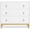 imageDelta Children babyGap Legacy 3 Drawer Dresser with Leather Pulls and Interlocking Drawers Bianca WhiteNaturalBianca WhiteNatural