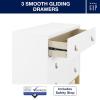 imageDelta Children babyGap Legacy 3 Drawer Dresser with Leather Pulls and Interlocking Drawers Bianca WhiteNaturalBianca WhiteNatural