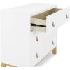imageDelta Children babyGap Legacy 3 Drawer Dresser with Leather Pulls and Interlocking Drawers Bianca WhiteNaturalBianca WhiteNatural