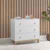 imageDelta Children babyGap Legacy 3 Drawer Dresser with Leather Pulls and Interlocking Drawers Bianca WhiteNaturalBianca WhiteNatural