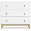 imageDelta Children babyGap Legacy 3 Drawer Dresser with Leather Pulls and Interlocking Drawers Bianca WhiteNaturalBianca WhiteNatural