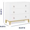 imageDelta Children babyGap Legacy 3 Drawer Dresser with Leather Pulls and Interlocking Drawers Bianca WhiteNaturalBianca WhiteNatural
