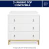 imageDelta Children babyGap Legacy 3 Drawer Dresser with Leather Pulls and Interlocking Drawers Bianca WhiteNaturalBianca WhiteNatural